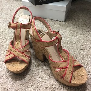 Dolce Vita cork platform wedge