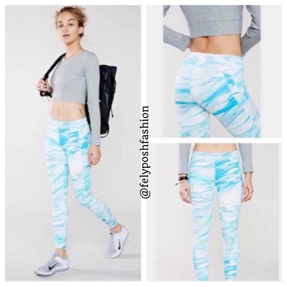 Without Walls Blue Marble Leggings - Picture 1 of 1