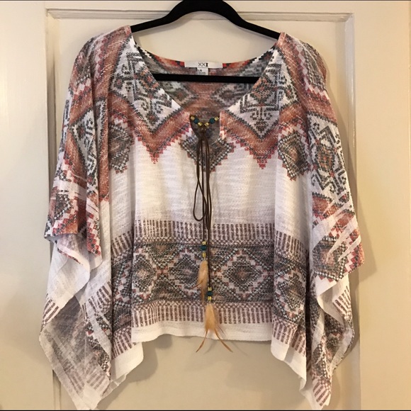 Tribal Print Flowy Top