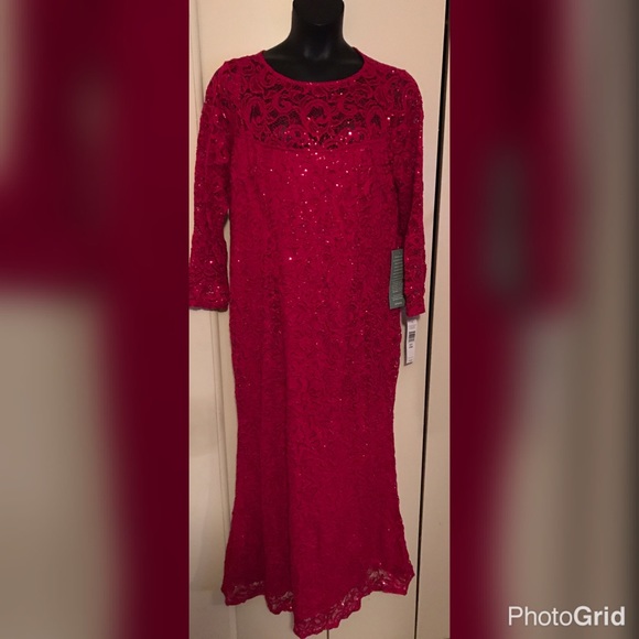 Red Lace Dress Size 20