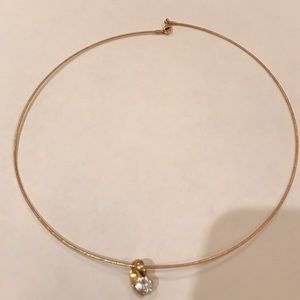 Cubic zirconia collar necklace