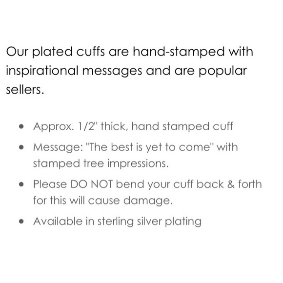 🎁❗️LAST 1❗️Alisa Michelle "Best Yet To Come" Cuff - Picture 4 of 4