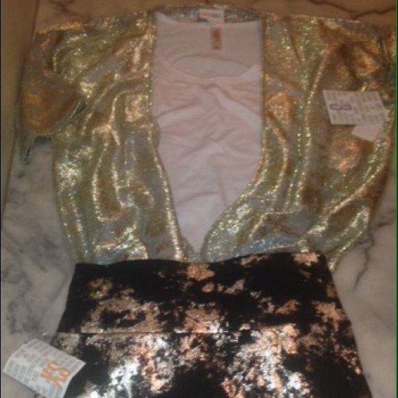 Elegant Collection Black & Silver XS Cassie Skirt - Picture 1 of 4