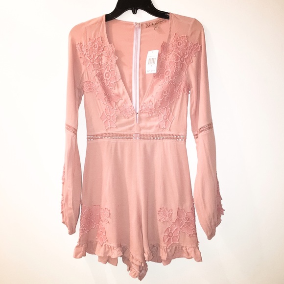 39% OFF! For Love and Lemons Floral Lace Romper - Picture 3 of 4