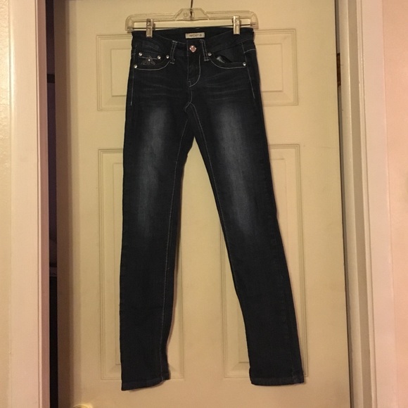 Arden B Skinny Jeans with Bling Details Size 0