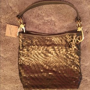 Braciano bronze purse, nwt