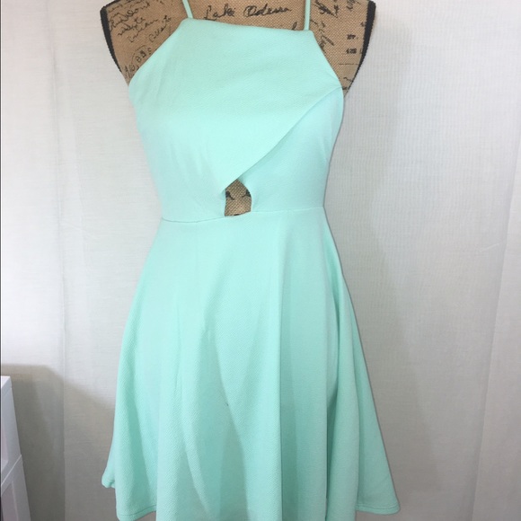 Mint Cutout Dress-M