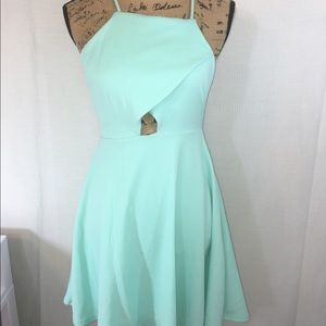 Mint Cutout Dress-M
