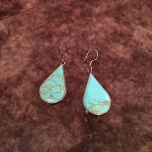 Teal Stone Earrings