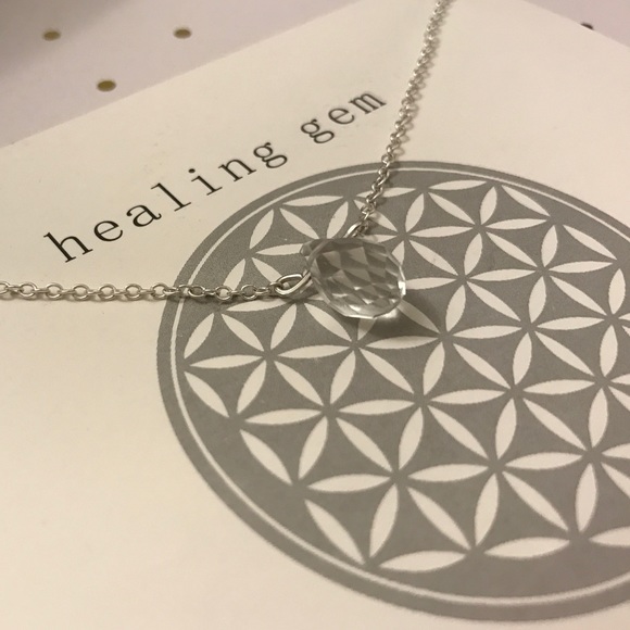 Clear Healing Gem Necklace