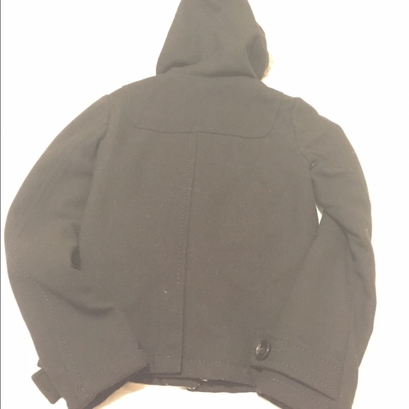 H&M Black Toggle Coat - size 4 - Picture 2 of 4