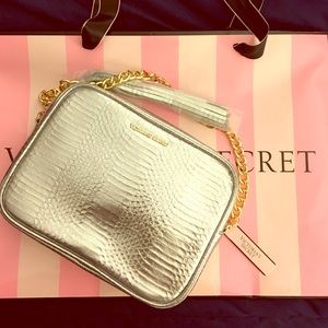 Silver Victoria Secret Cross-body Bag