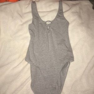 Gray H&M bodysuit