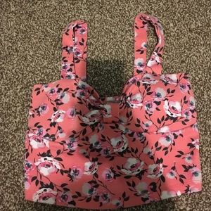 Floral crop top