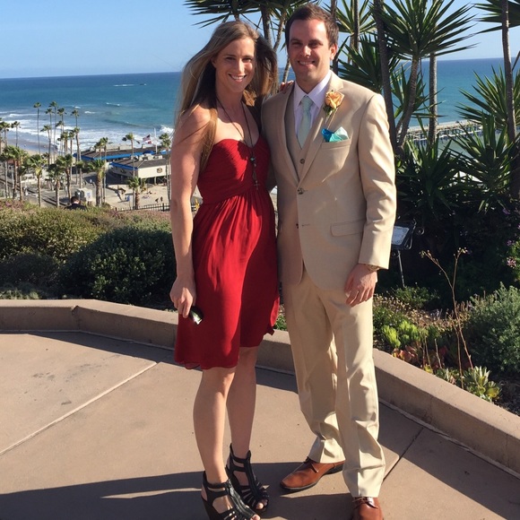Donna Morgan red dress