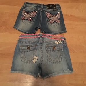 MISS ME AND TRUE RELIGION SHORTS!