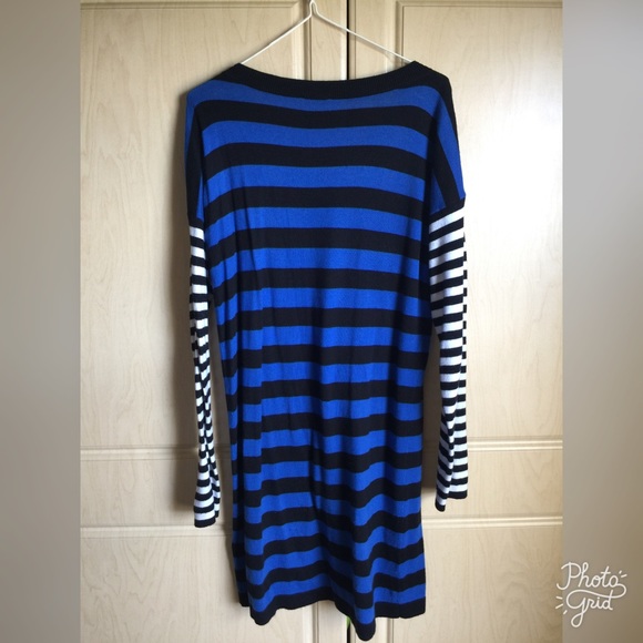 π₯SOLDπ₯π4X Host PickπExpress Blue Sweater Dress - Picture 3 of 6