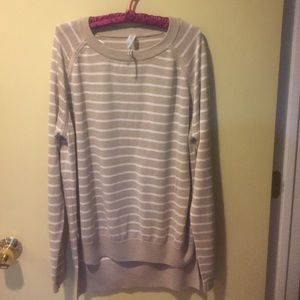 Shorter front long sweater