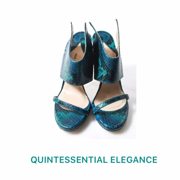 PAUL ANDREW Snakeskin Slides - Picture 2 of 4