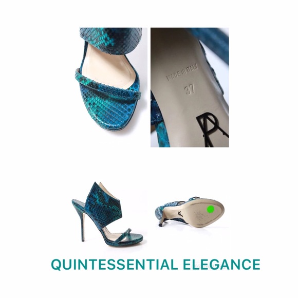 PAUL ANDREW Snakeskin Slides - Picture 4 of 4