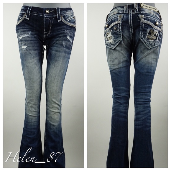 NWOT Ellor Rock Revival Jeans Slim Boot - Picture 4 of 4