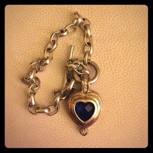 Sapphire Heart Bracelet