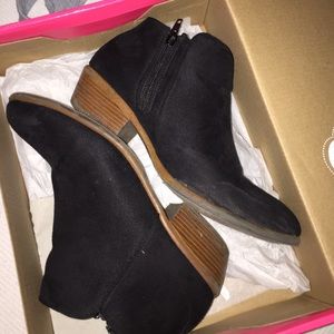 Suede booties