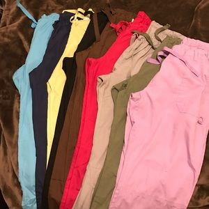 Women's size L drawstring Cherokee scrub pants
