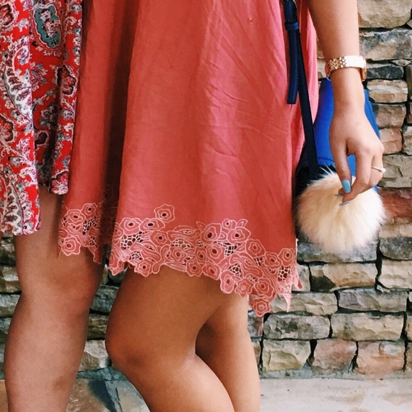 SALMON DRESS - Picture 3 of 3