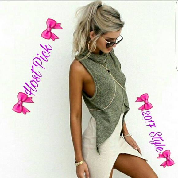 🎀Host Pick 🎀European  hi-lo swoop neck top
