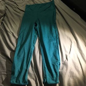 Turquoise workout pants