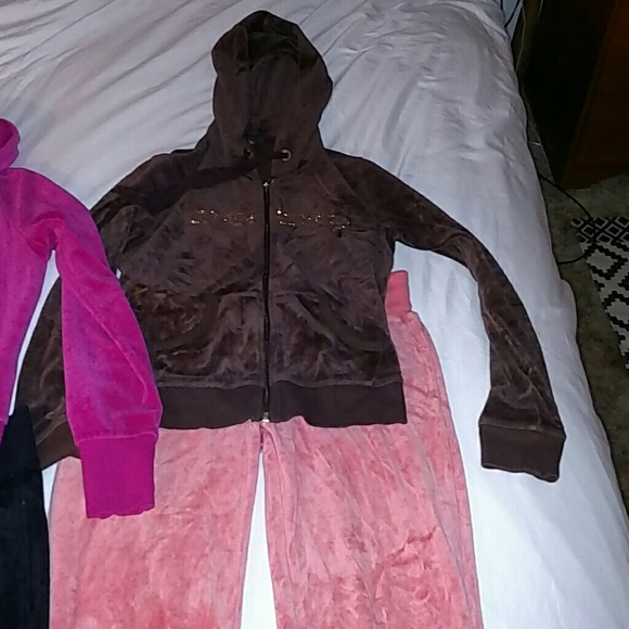 Bebe velour outfits