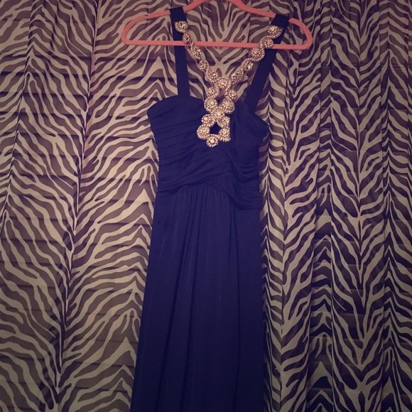 Blue prom dress