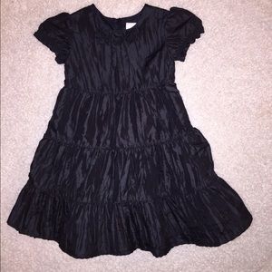 Hanna Andersson Black Taffeta Shift Dress Size 110