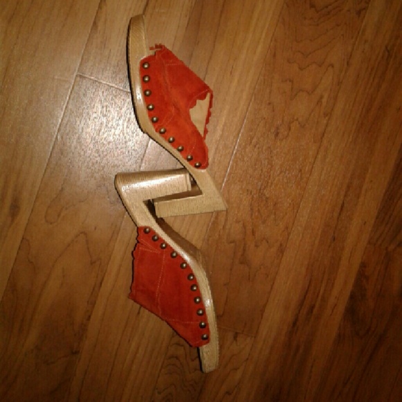 Suede gabor heels