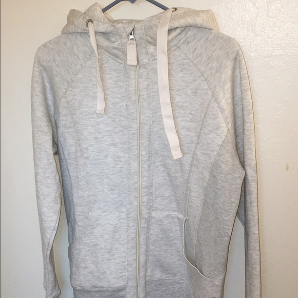 Light grey zip hoodie