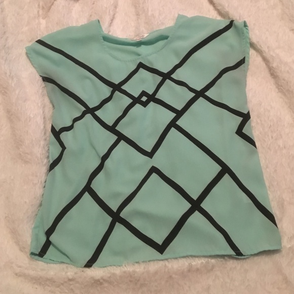 Blue and black dress shirt