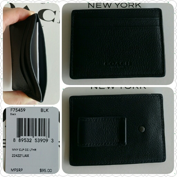 NEW Coach Money Clip/Card Case w/ gift box - Picture 1 of 4