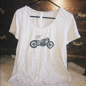 Womens Grey Bicycle Tee