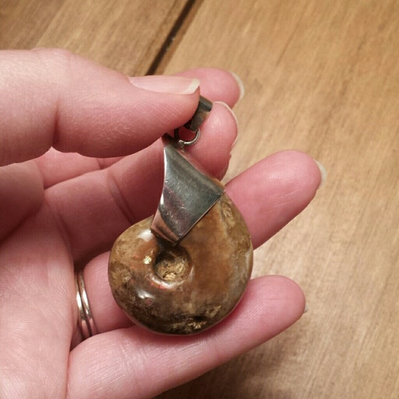 Fossil Pendant in 925 silver - Picture 1 of 2