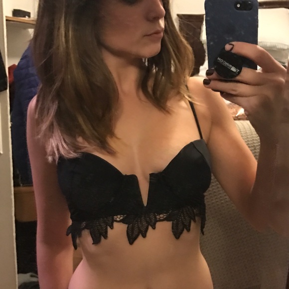 Lace Black Wire Swim Top