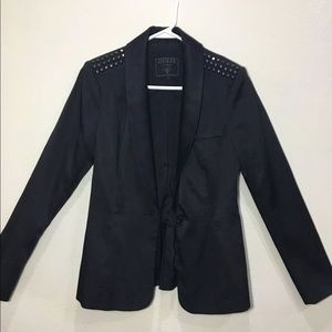 Black Satin Blazer
