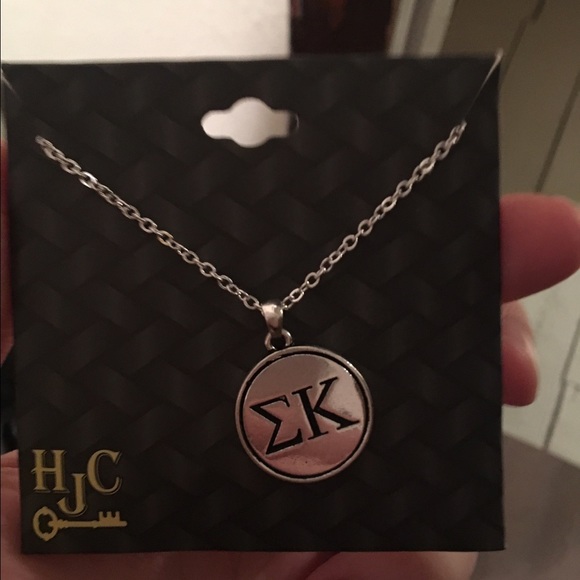 Silver Sigma Kappa necklace