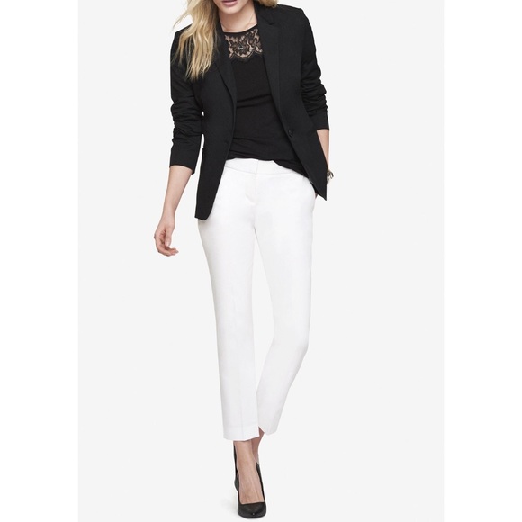 Express Twill Editor Ankle Cropped Pants