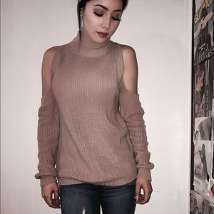 Knit turtleneck sweater
