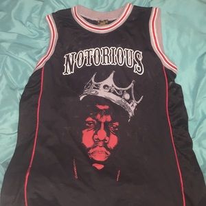 Notorious BIG biggie smalls basketball jersey M
