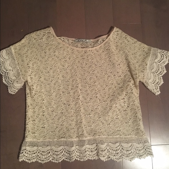 Paisley lace top