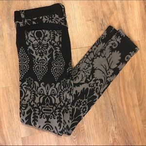 Siwy Denim Black & Gray Print Jegging Sz 25