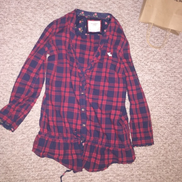 Abercrombie and fitch plaid button up