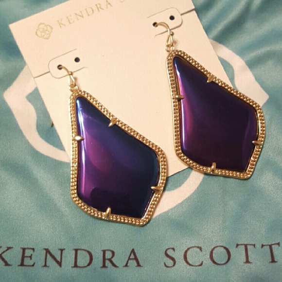 Kendra Scott Black Iridescent Alexandras